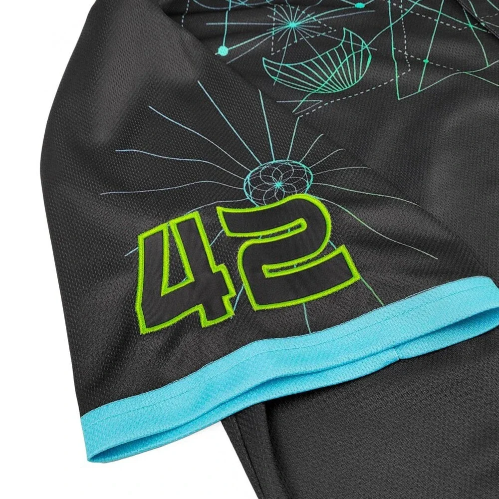 Inzo Quantum Growth Baseball Jersey EDM rave Size L Large